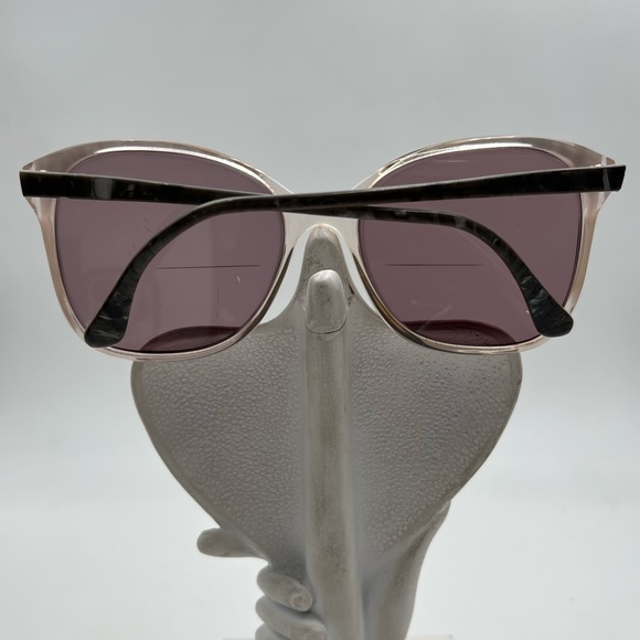 Vintage Nine To Five Gray Translucent Oval Sunglasses Frames - Picture 4 of 6